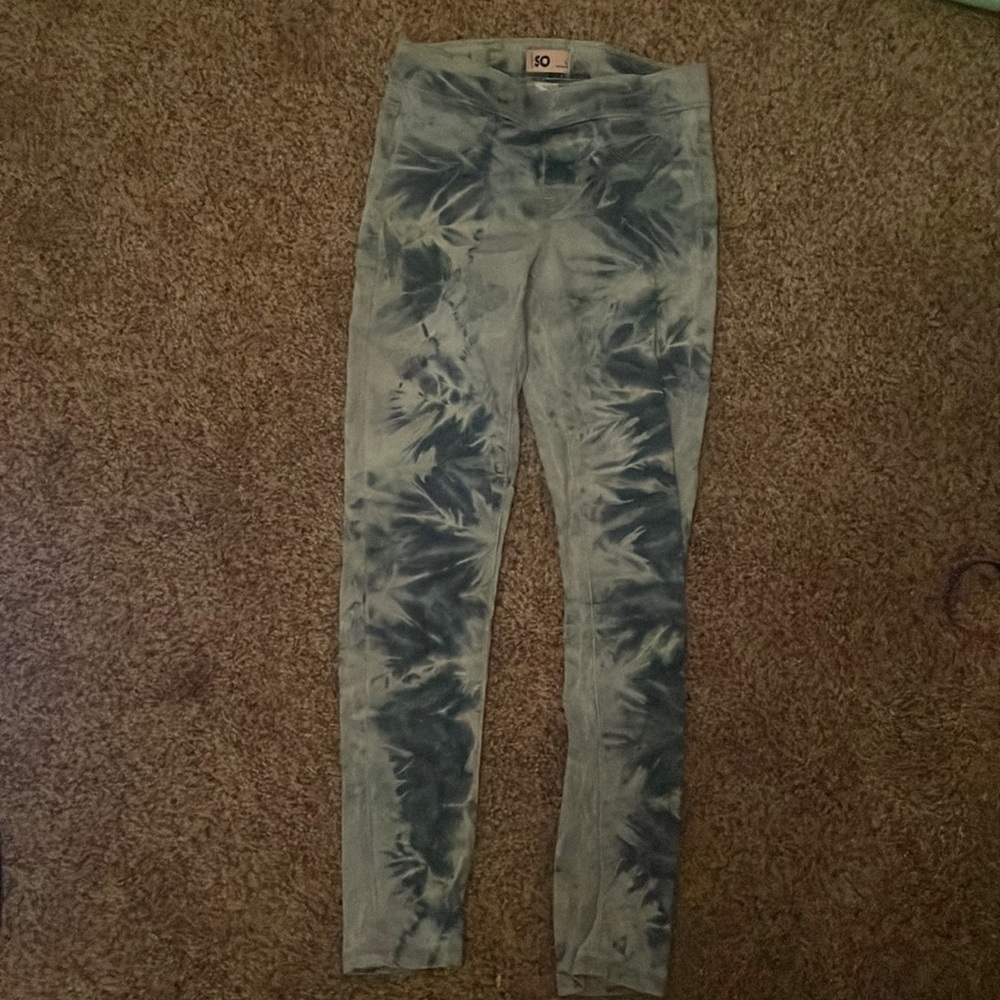 Blue tie die jeans So size 12 girls